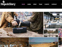 Tablet Screenshot of hopeandglorypr.com